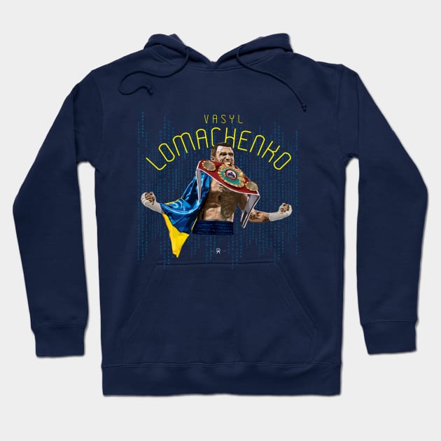 Vasyl Lomachenko Matrix Hoodie by deenallydesigns